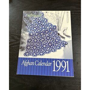VTG 1991 Needlecraft Shop Afghan Calendar 12 Patterns to Crochet W/ Stitch Guide